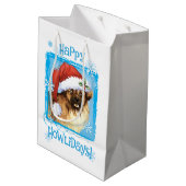 Happy Howlidays Tibetaans Spaniel Medium Cadeauzakje (Achterkant Gekanteld)