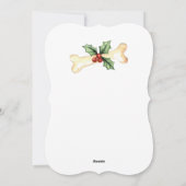 Happy Howlidays Tibetaanse Terrier Feestdagenkaart (Achterkant)