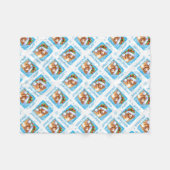 Happy Howlidays Toller Fleece Deken (Voorkant (Horizontaal))