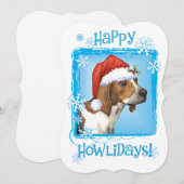 Happy Howlidays Treing Walker Feestdagenkaart (Voorkant / Achterkant)