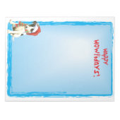 Happy Howlidays Vloeiende Fox Terrier Notitieblok (Voorkant)