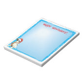 Happy Howlidays Vloeiende Fox Terrier Notitieblok (Gedraaid)