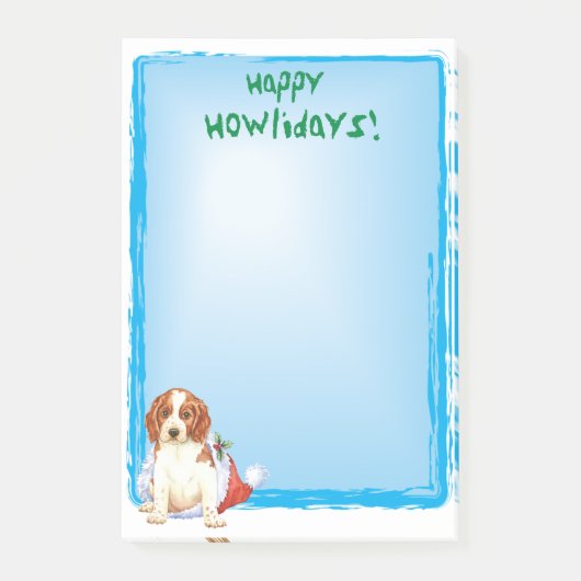 Happy Howlidays Welshie Post-it® Notes (Voorkant)