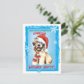 Happy Howlidays Wheaten Kaart (Staand voorkant)