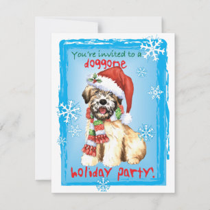 Happy Howlidays Wheaten Kaart