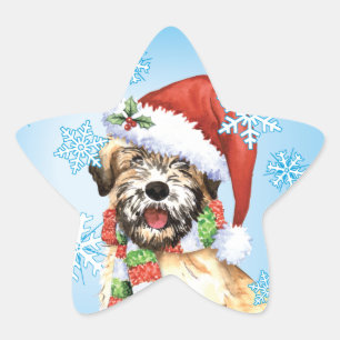 Happy Howlidays Wheaten Ster Sticker