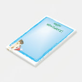 Happy Howlidays Wire Fox Terrier Post-it® Notes (Schuin)