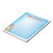 Happy Howlidays Yellow Lab Notitieblok (Gedraaid)