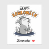 Happy Howloween Grappige Hond Pun Sticker (Vel)