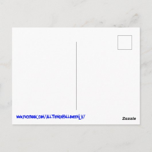 Happy Howloween Husky Briefkaart (Achterkant)