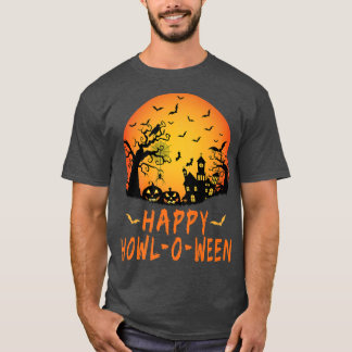 Happy Howloween, Scary Spooky Spider Bat, Halowee T-shirt