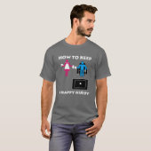 Happy Hubby Dark T-shirt (Voorkant volledig)