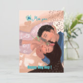 Happy Hug Day Feestdagenkaart (Staand voorkant)