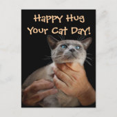 Happy Hug Your Cat Day! Briefkaart (Voorkant)