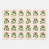 Happy Hula Days 3 Feuilles papier d'enveloppement (Devant 3)