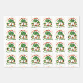 Happy Hula Days 3 Feuilles papier d'enveloppement (Devant 2)