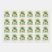 Happy Hula Days 3 Feuilles papier d'enveloppement (Devant)