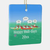 Happy Huli-days Keramisch Ornament (Rechts)