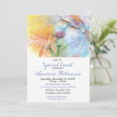 HAPPY HUMMING BIRDS INVITATION (Debout devant)