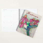 Happy Hummingbird Bright Pink Coneflowers Planner (Display)