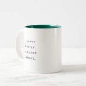Happy Hungry Happy Humorous Coworker Mug (Devant gauche)
