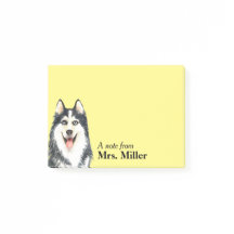 Happy Husky Personalized Notes