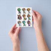 Happy Hweenie Dachshund Mummy Doxie Dog Hallow Flyer (Hand)