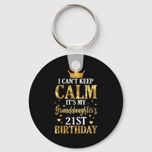 Happy I Can't Keep Calm is de 21e van mijn kleindo Sleutelhanger (Voorkant)