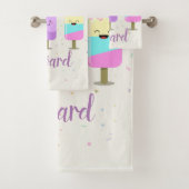 Happy Ice Cream glimlachend bars en popsicles Bad Handdoek (Insitu)