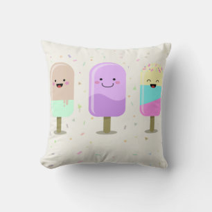 Happy Ice Cream glimlachend bars en popsicles Kussen