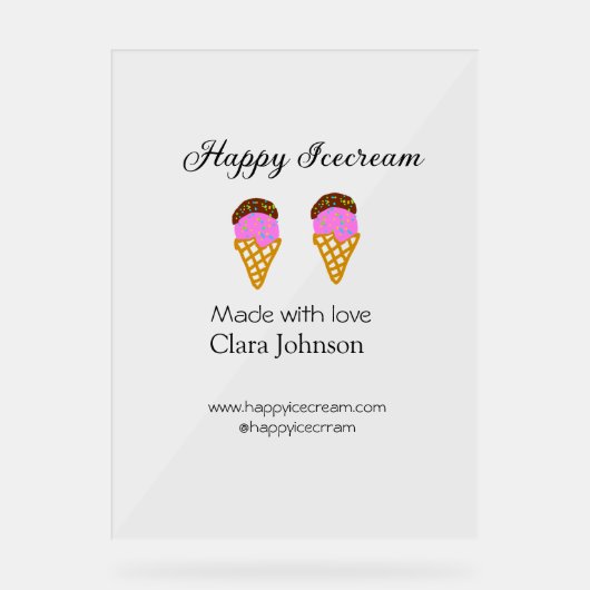 Happy Icecream add name website social media (Recto)