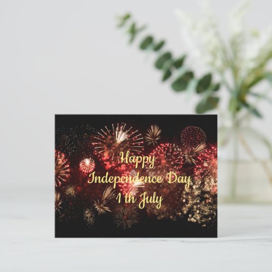 Happy Independence Day 1 juli Briefkaart (Staand voorkant)