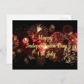Happy Independence Day 1 juli Briefkaart (Voorkant / Achterkant)