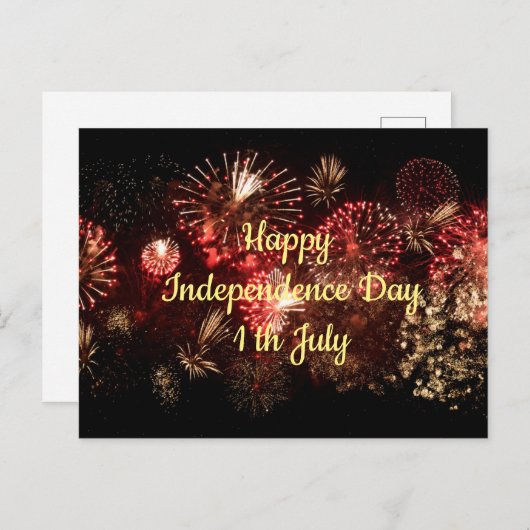 Happy Independence Day 1 juli Briefkaart (Voorkant / Achterkant)