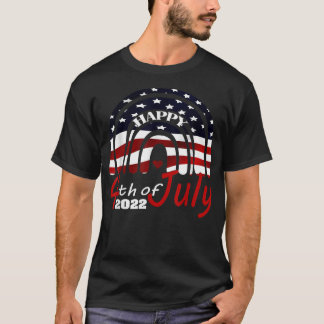 Happy Independence Day 2022, Happy 4 van juli 2022 T-shirt