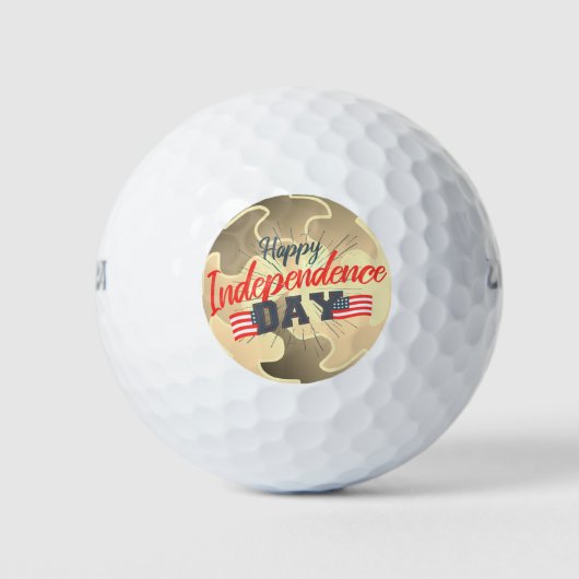 Happy Independence Day - 4 juli Gift Golfballen (Voorkant)
