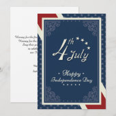 Happy Independence Day Amerika Feestdagenkaart (Voorkant / Achterkant)
