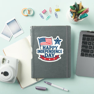 Happy Independence Day Amerikaanse vlag Sticker