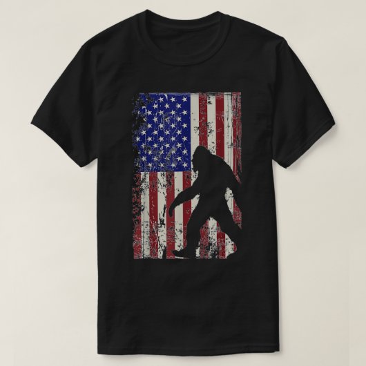 Happy Independence Day Bigfoot 4 juli Merica T-shirt (Design voorkant)