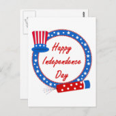 Happy Independence Day Briefkaart (Voorkant / Achterkant)