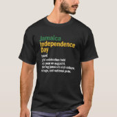 Happy Independence Day Jamaica Definition 63rd Jam T-shirt (Voorkant)