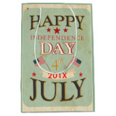 Happy Independence Day op 4 juli Medium Cadeauzakje (Voorkant)