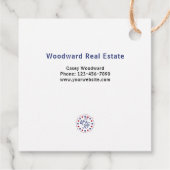 Happy Independence Day Pop door | makelaar dank u Bedankjes Labels (Achterkant)