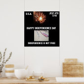 HAPPY INDEPENDENCE DAY-poster Poster (Keuken)