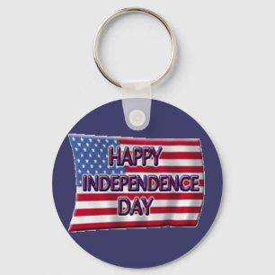 Happy Independence Day Sleutelhanger