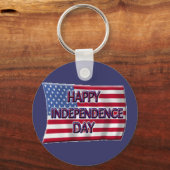 Happy Independence Day Sleutelhanger (Voorkant)