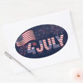 Happy Independence Day Square Sticker (Envelop)