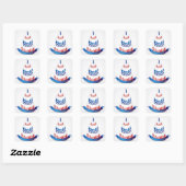 Happy Independence Day Square Sticker (Vel)