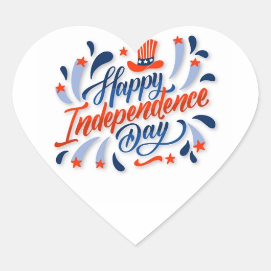 Happy Independence Day sticker (Voorkant)