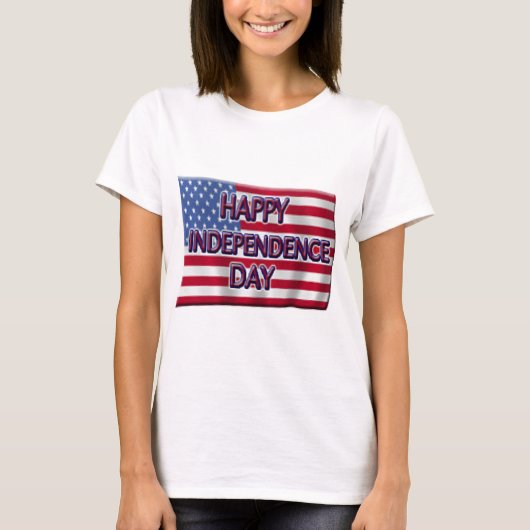 Happy Independence Day T-shirt (Voorkant)
